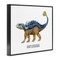 Stupell Industries Ankylosaurus Dinosaur Learning Framed Giclee Wall Art Design by Brett Blumenthal
